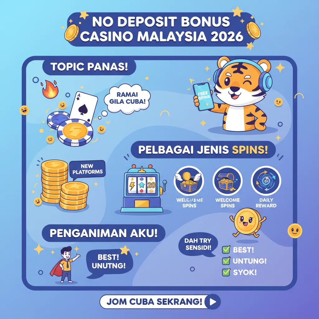 No deposit bonus casino: Spins untuk pemain di Malaysia